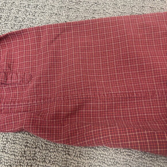 Vintage Gap Shirt Cotton Poplin Long Sleeve Collar Gingham Plaid Classic Oxford - Picture 8 of 10